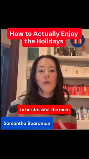 Jessica Yellin on Instagram: "Psychiatrist Dr Sam Boardman says holiday stress can become a bit of a self-fulfilling prophecy - the more we expect to it to be stressful, the more stressful it becomes. Stressing about being stressed! I spoke to @drsamanthaboardman about how we can manage holiday stress, how to focus on joy and connection during this time, and the best way to avoid those awkward dinner table topics. Listen to the full conversation in our latest Substack. Link in bio. You can also