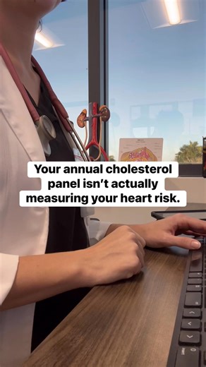 Most annual blood work includes a standard cholesterol panel — total cholesterol, LDL, HDL, and triglycerides. But this basic panel doesn’t always reflect your true heart disease risk. Two people can have the same LDL cholesterol level but very different numbers of cholesterol particles circulating in the blood. That particle number matters because these are the particles that can enter artery walls and contribute to plaque formation. Tests that give a clearer picture include: • ApoB (Apolipopro