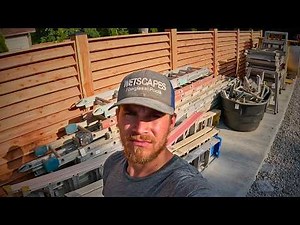 Building a Custom cedar louvered privacy fence at the shop, and it looks awesome!!!