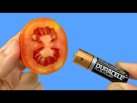 🔋Reuse Old AA Batteries Easily with This Tomato Trick!