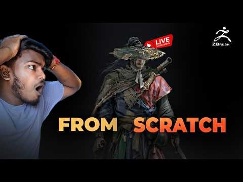 Watch Me Create a 3D Character From Scratch (LIVE)