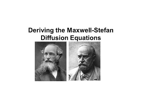 Deriving the Maxwell-Stefan Diffusion Equations