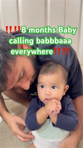 Baby calling babbbaaa #babymilestones