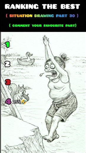 :- RANKING THE BEST SITUATION DRAWING PART 30 🤩) #shorts #funny #viralshorts