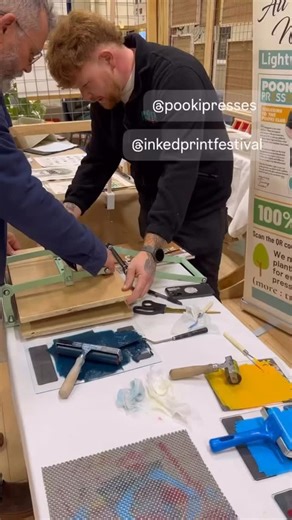 A Fab First Day @inkedprintfestival - Letter Press on a Pooki Press! Wonderful to meet so many fantastic people and makers. @sarahdelahoy.printmaker @magic_letterpress @nicholagoff @pressingmattersmag @suebamfordart @jessraysondesigns @freyatheillustrator and so many fab others! Can’t wait for Day 2! #pookipresses #printmaking #printfair #printmakers #linoprinting #reliefprinting #printingpress #printingpresses | Pooki Presses
