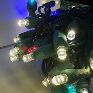 50 5mm ColorSplash Treasure Warm White/RGB Smooth Fading LED Christmas