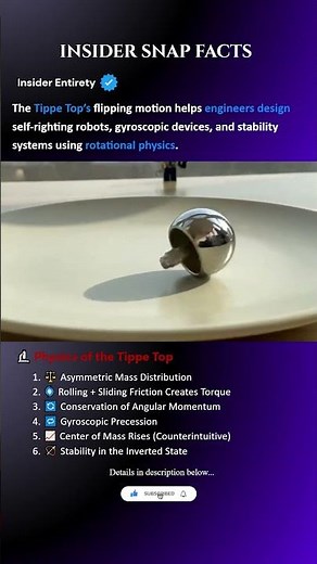 Tippe Top Explained: Why This Spinning Top Flips Itself #physics #explained #engineering
