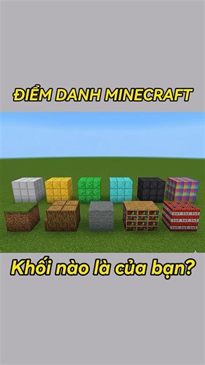 Điểm Danh Khối Minecraft Của Bạn 🧱🎮🔥