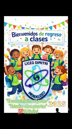 Liceo Dimitri Mendeleiev on Instagram: ""¡Bienvenido al inicio de clases! Da siempre lo mejor de ti y recogerás los frutos de tu esfuerzo"."