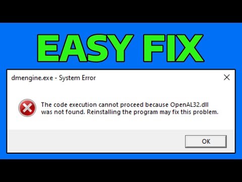 How To Fix OpenAL32.dll Missing Error in Windows