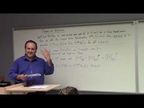 Linear Algebra: theory of adjoints begins, 10-24-25