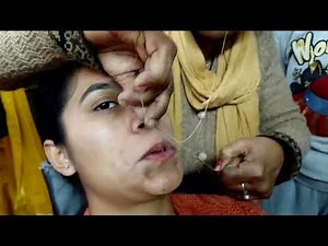 How to master upper lip threading