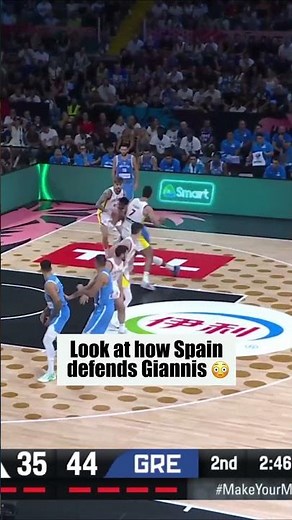 Spain built a wall… still couldn’t stop Giannis 😤 #EuroBasket