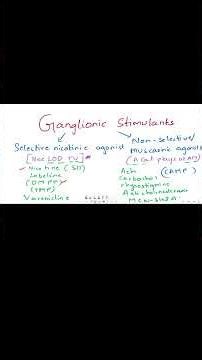 “Ganglionic Stimulants Made Easy 💡 | Classification Tricks in 2 Minutes”