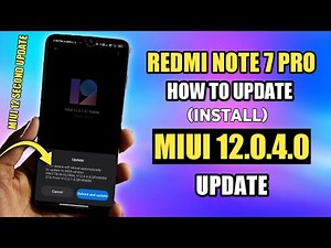 Redmi Note 7 Pro How To Update (install) MIUI 12.0.4.0 Update | Redmi Note 7 Pro MIUI 12.0.4.0