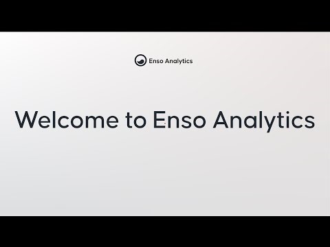 Enso Analytics Getting Started
