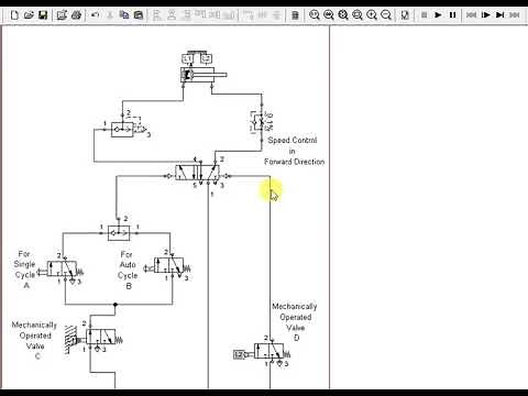 Automatic retraction of Double Acting Cylinder with the option of Single Cycle or Auto Cycle