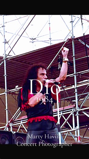 Dio -1984 Marty Haviik Concert Photography #dio #ronniejamesdio #concertphotography Dio performed at the Monsters of Rock festival at Städtisches Stadion in Nuremberg, Germany, on September 2, 1984, as part of The Last in Line Tour. And I was there! 🤩The set featured tracks like