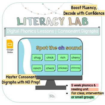 1st Grade: Digital Phonics Lessons | Consonant Digraphs