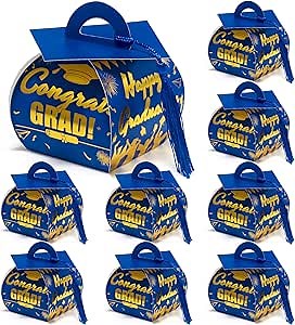 COTOPHER 36 Pcs Graduation Cap Gift Boxes with Tassel, Class of 2026 Graduation Candy Boxes Centerpieces for Tables Party Decorations, Mini Treat Chocolate Box Graduate Favors Supplies