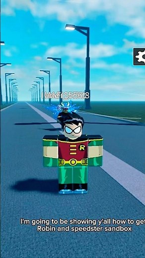 I’m going to be showing y’all how to get robin in speedsters sandbox 😁#goviral #roblox #speedsters