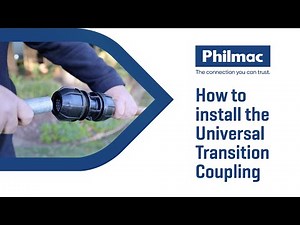 How to install the Philmac Universal Transition Coupling (UTC)