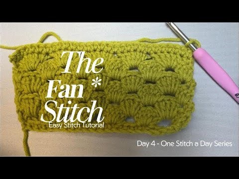 Day 4 - One Stitch a Day - Fan Stitch Tutorial