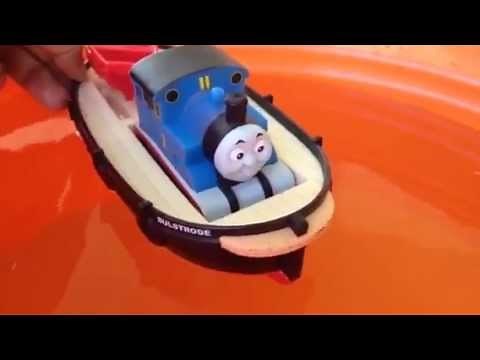 Thomas and friends Train on Bulstrode the Boat with Salty - Water Proof Rubber Trains