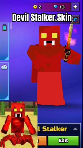 Pixel Gun 3D Devil Stalker Skin #pixelgun3d #skinshowcase