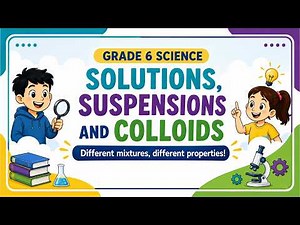 Grade 6 Science | Solutions, Suspensions and Colloids Explained (With Quiz) l Titser Ron Edutainment