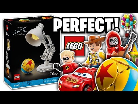 LEGO Disney Pixar Lamp Luxo Jr IDEAS Set OFFICIALLY Revealed - PERFECT Addition
