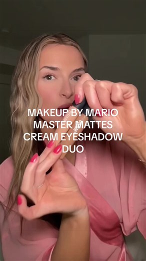 Makeup By Mario Master Mattes Cream Eyeshadows are SO BEAUTIFUL! These are a long wear creaseless formula, so good for a natural makeup look! I am obsessed! They brought back the duos, my fave is chestnut and sandstone ✨✨ let me know if you need help choosing your shade!! @Makeup By Mario #makeupbymariopartner #tiktokshopcreatorpicks #makeupbymario #dealsforyoudays