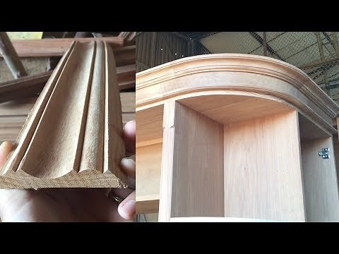 Make Timber Mouldings With A Router// Woodworking Making Wood Curved Crown Molding For Cabinets