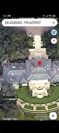 Oprah Winfrey's House $4 billion from Google Map #googleearth #googlemaps, #OprahWinfrey'shouse