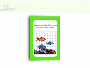 55 Aquarium Theme Word Search Sheets With Answers — Relaxing Brain Game Activity — Printable PDF - Etsy Australia