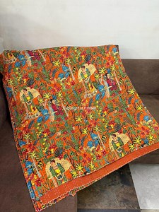 Beautiful, Unique Indian Kantha Quilts - Etsy
