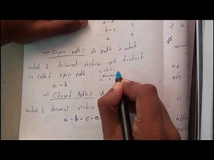 PATH , OPEN PATH & SIMPLE PATH|| GRAPH THEORY & TREES || DISCRETE MATHEMATICS || OU EDUCATION