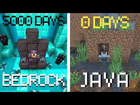 BEDROCK player tries MINECRAFT JAVA for FIRST TIME EVER | JavaRock EP1