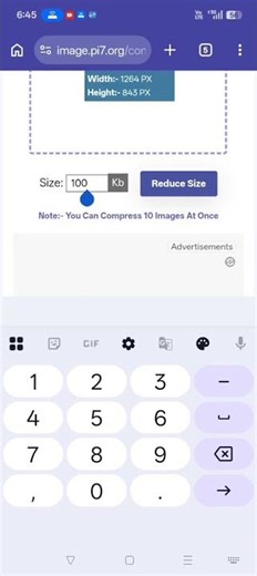 image convert mb to kb