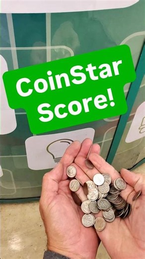 CoinStar SCORE!🤑 #coinstar #dimes #jackpot #money #coincollecting