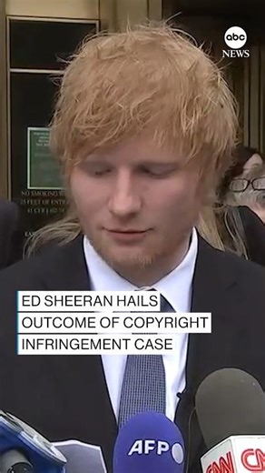 Ed Sheeran responds to winning copyright infringement lawsuit.