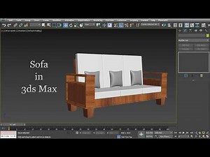 3D Sofa Design in 3ds Max | How to Create a Modern 3D sofa in 3ds Max