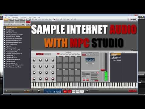 How to sample record from internet into MPC Studio