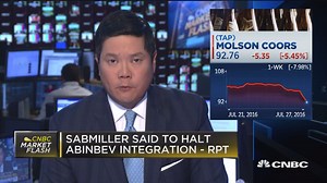 SABMiller ordered to halt AB InBev integration: Report