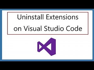 How to uninstall extensions from Visual Studio Code on Windows 10