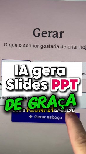 Inteligência Artificial para Criar Slides e PDFs Grátis