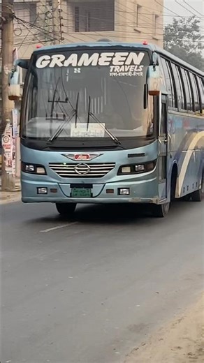 Japanese Hino brand bus moving in Bangladesh #bdbus #travel