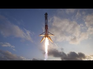 SpaceX Falcon 9 landing seen from droneship, 30 March 2017