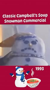 Always been fond of this classic Campbell’s Soup melting snowman commercial - makes me feel cozy and warm ☃️🥫 | That_80s_Dude
