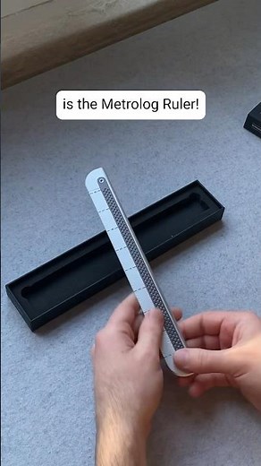 The Metrolog Ruler is DTM (down to measure) #design #caliper #ruler #productdesign #demo
